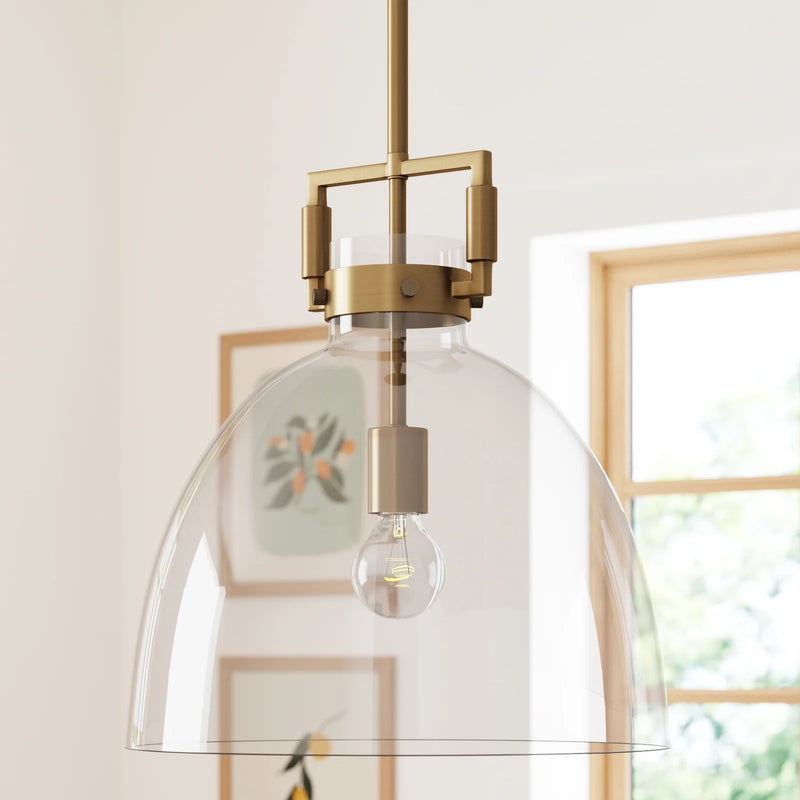 Glass Dome Pendant Light