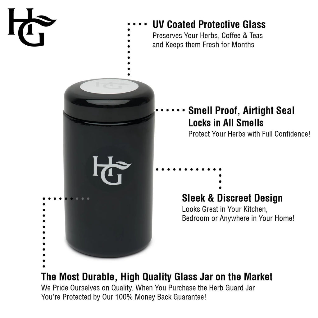 Glass Herb Jar