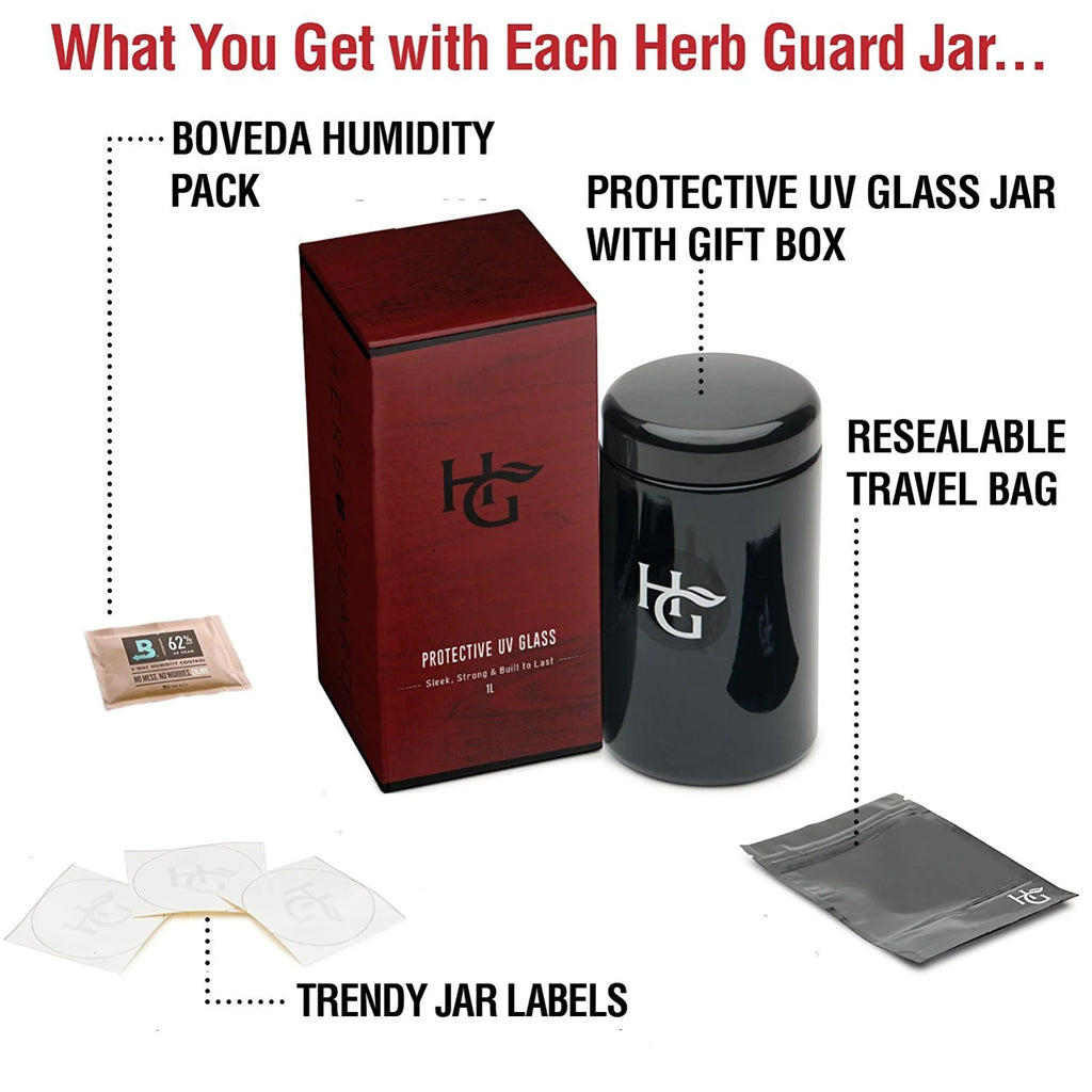 Glass Herb Jar