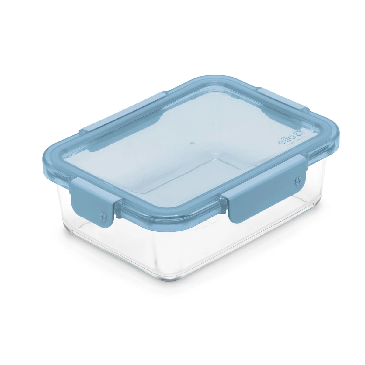 Glass Meal Prep Containers, Set of Five 5-Cup Tempered Glass Containers with Airtight Locking Lids