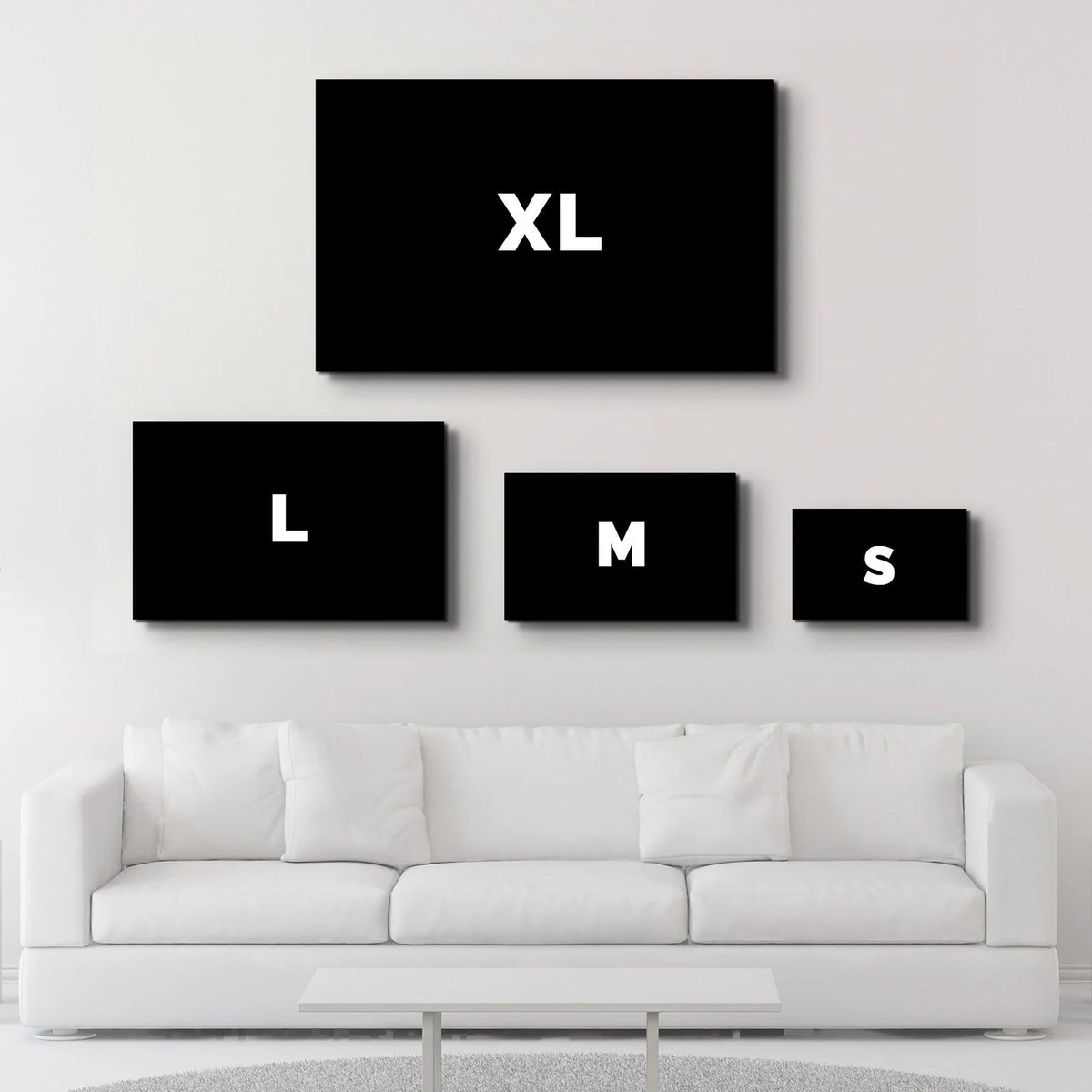Glass Wall Art in a Modern Horizontal Design