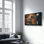 Glass Wall Art in a Modern Horizontal Design