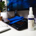 Glass Whiteboard Cleaning Kit with 100mL Ammonia-Free Cleaning Solution and a Soft Microfiber Cloth
