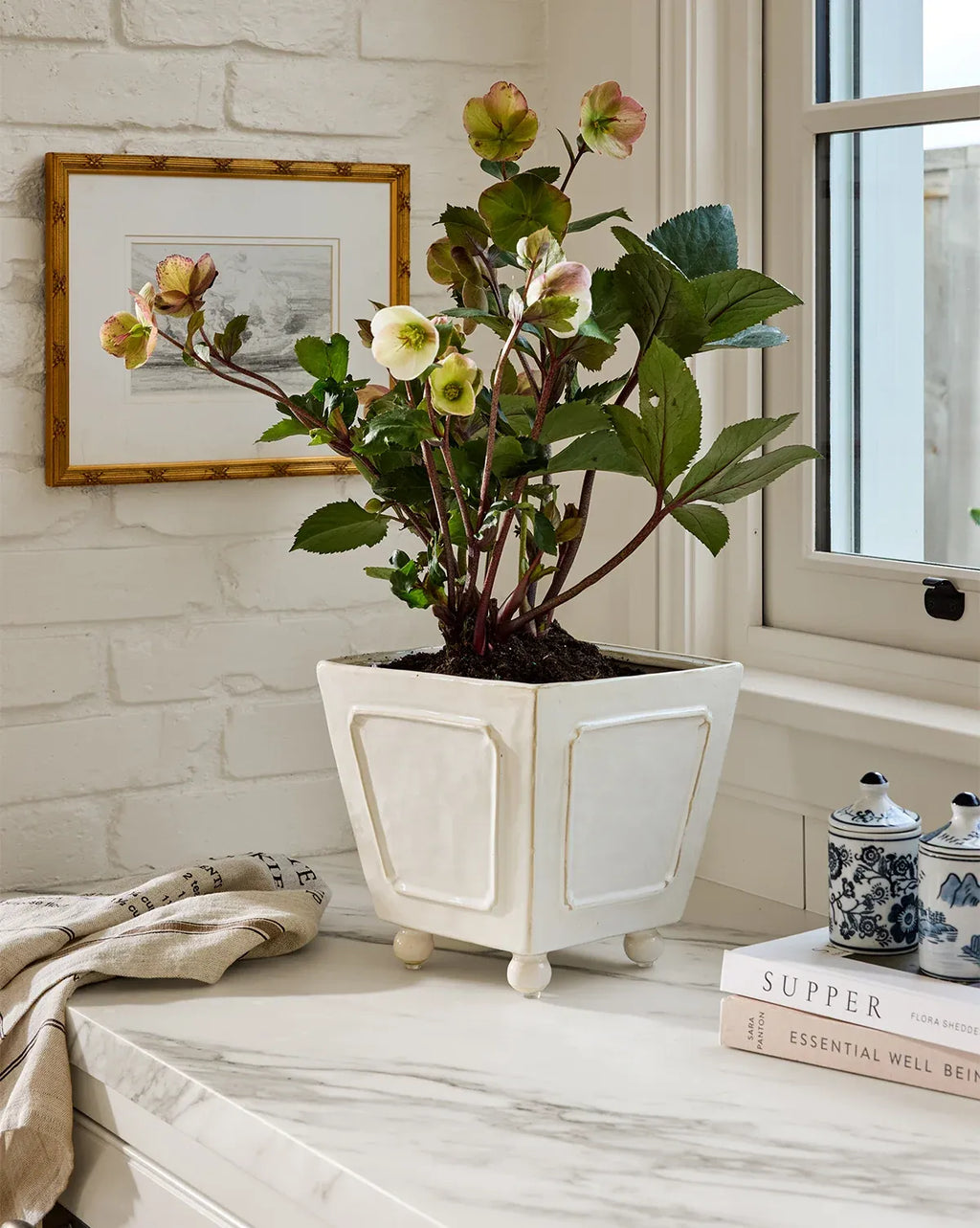 Glazed Stoneware Planter