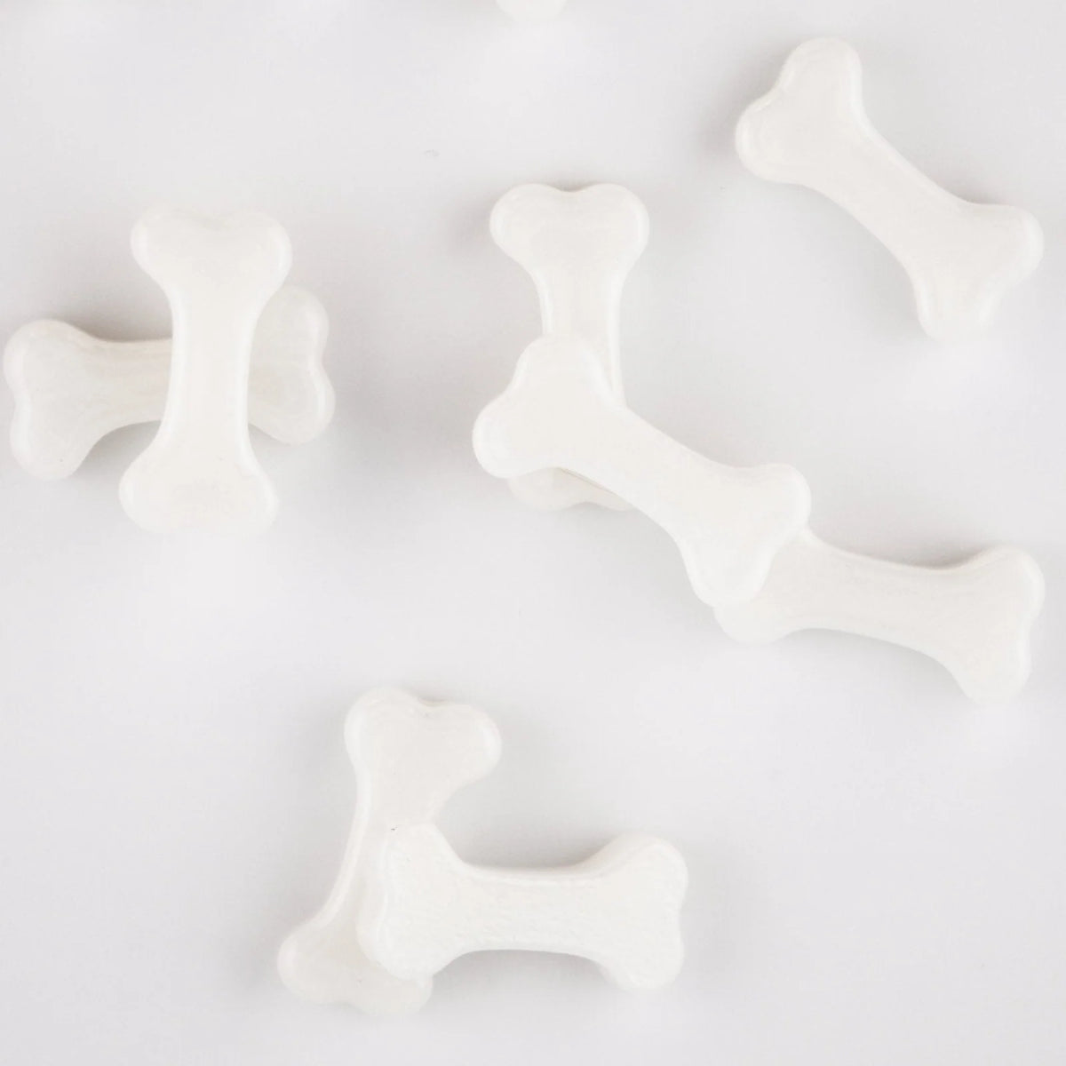 Glow-in-the-Dark Bone Beads for Kandi Bracelets, Friendship Jewelry, Keychains and Charms in 1, 5, 10 or 20 Pack Sizes