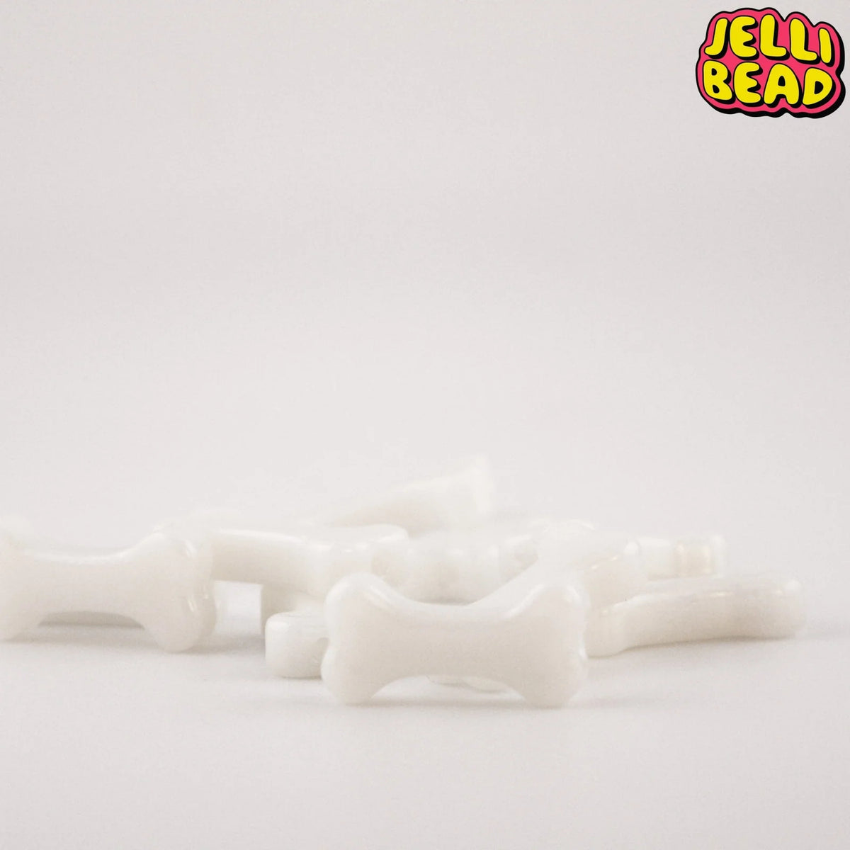 Glow-in-the-Dark Bone Beads for Kandi Bracelets, Friendship Jewelry, Keychains and Charms in 1, 5, 10 or 20 Pack Sizes