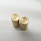 Gold Salt and Pepper Shaker Set in 18/10 Stainless Steel