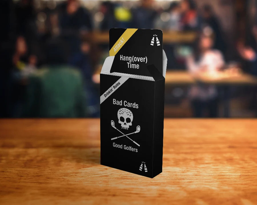 Golf Card Game Expansion Pack with 19 Drinking Rules for Group Play During Your Weekend Golf Round