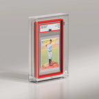 Graded Card Display Case in Crystal Acrylic, Featuring a Two-Piece Design and Neodymium Magnetic Closure