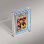 Graded Card Display Case in Crystal Acrylic, Featuring a Two-Piece Design and Neodymium Magnetic Closure