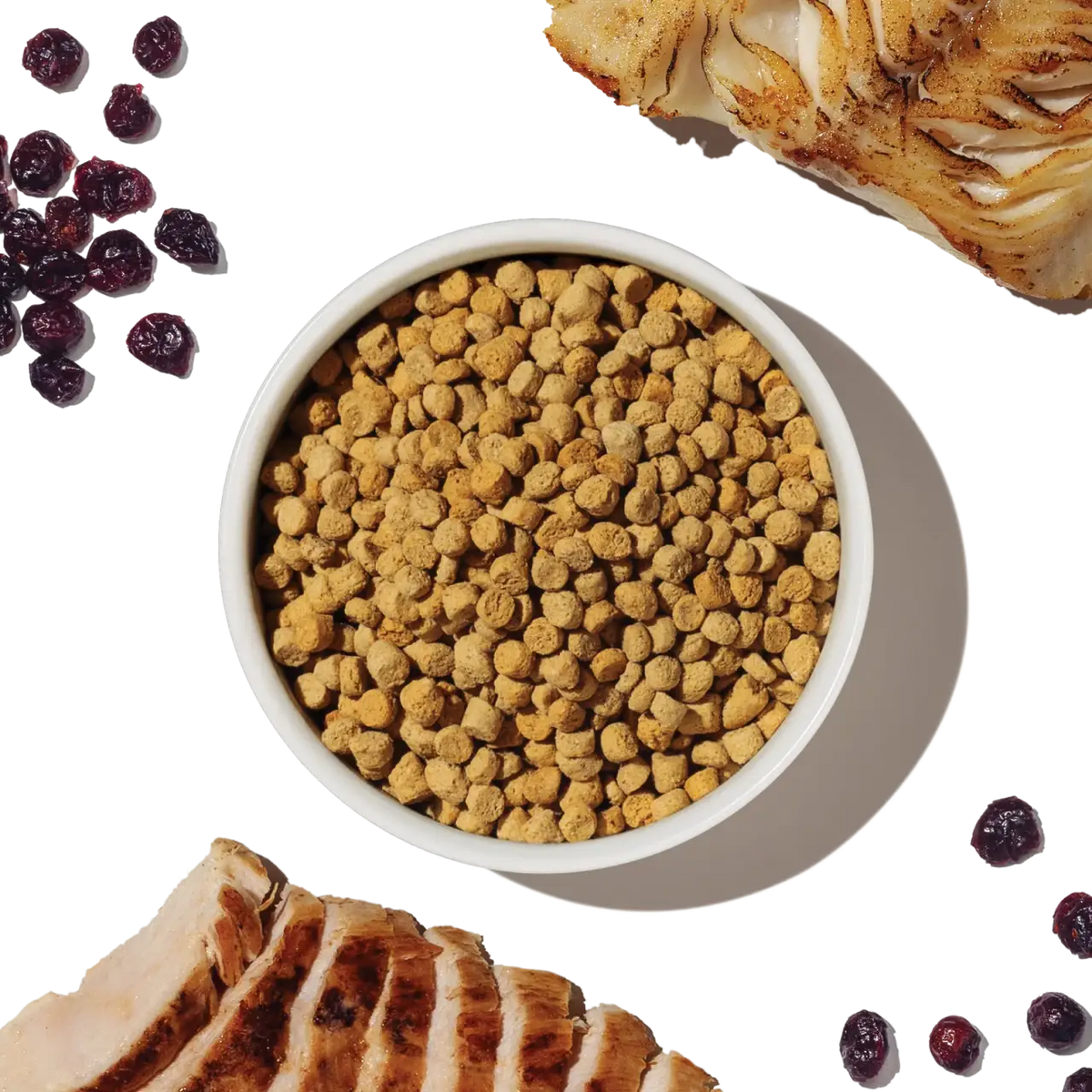 Grain Free Chicken and Whitefish Dry Cat Food Whole Food Clusters with Probiotics · Grain-free recipe, chicken and whitefi