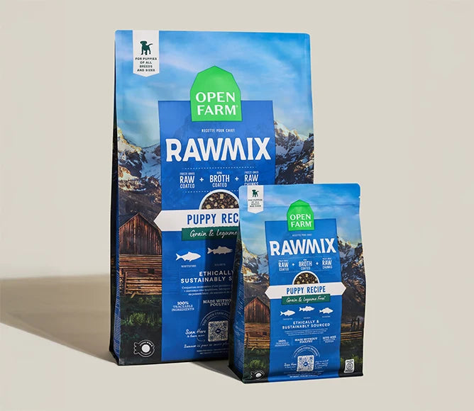 Grain-Free Puppy Dog Food with Wild-Caught Salmon, Whitefish and Rockfish, DHA-Rich Fish Oil and Raw Coating