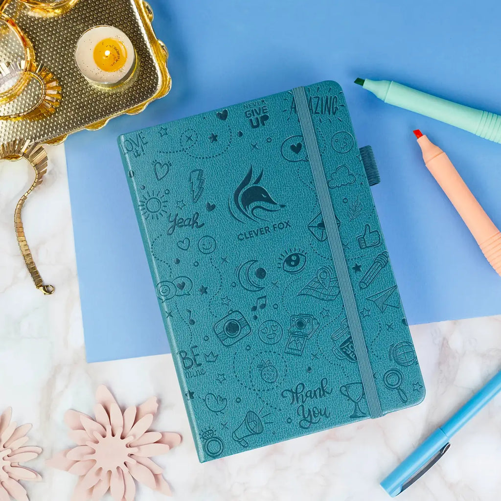 Gratitude Journal with 3-Month Guided Prompts, Daily Reflections, Weekly Trackers and A5 Writing Space