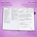 Gratitude Journal with 3-Month Guided Prompts, Daily Reflections, Weekly Trackers and A5 Writing Space