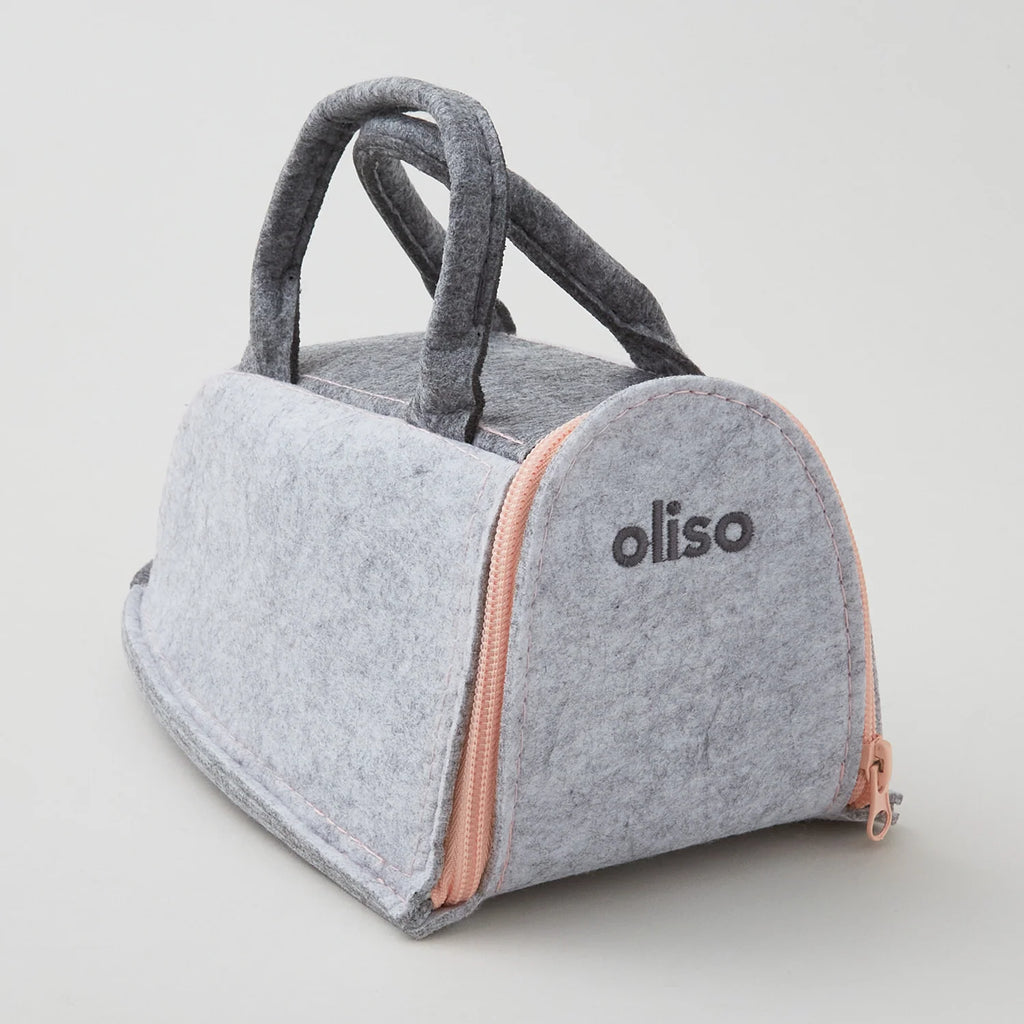 Gray Polyester Felt Mini Iron Case