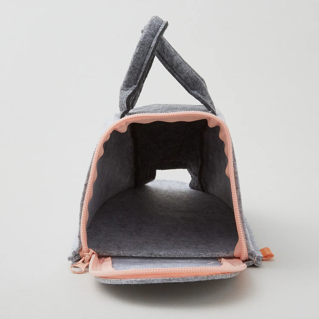 Gray Polyester Felt Mini Iron Case