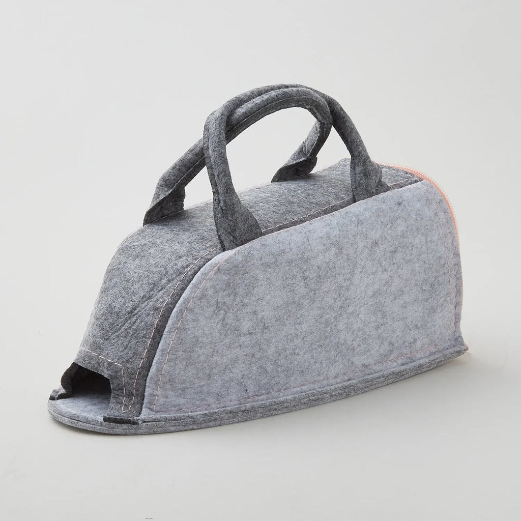 Gray Polyester Felt Mini Iron Case