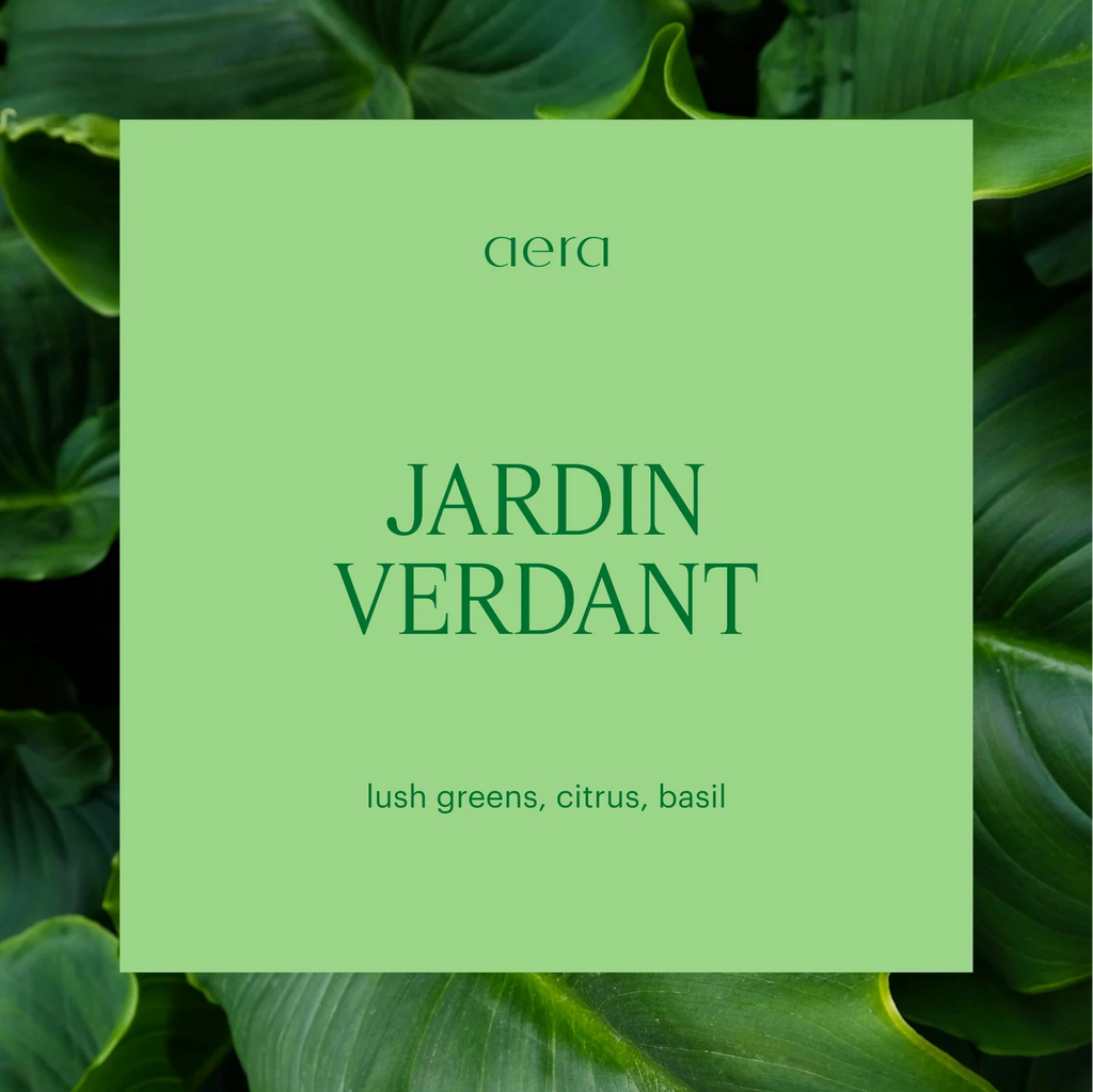 Green Fragrance Diffuser Capsule with Mandarin, Mint, Basil, Rosemary, Pine and Cedarwood Notes