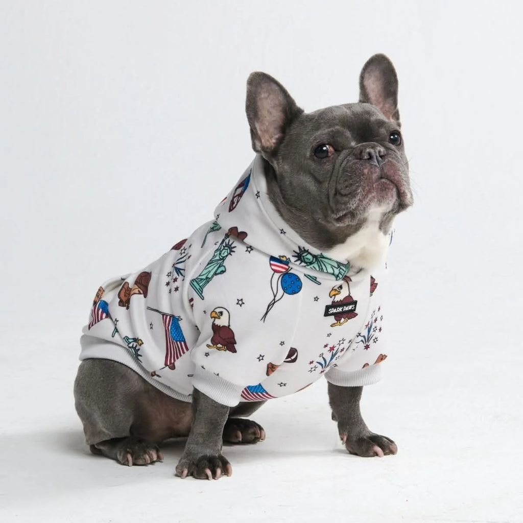 Grey Dog Hoodie