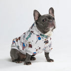 Grey Dog Hoodie