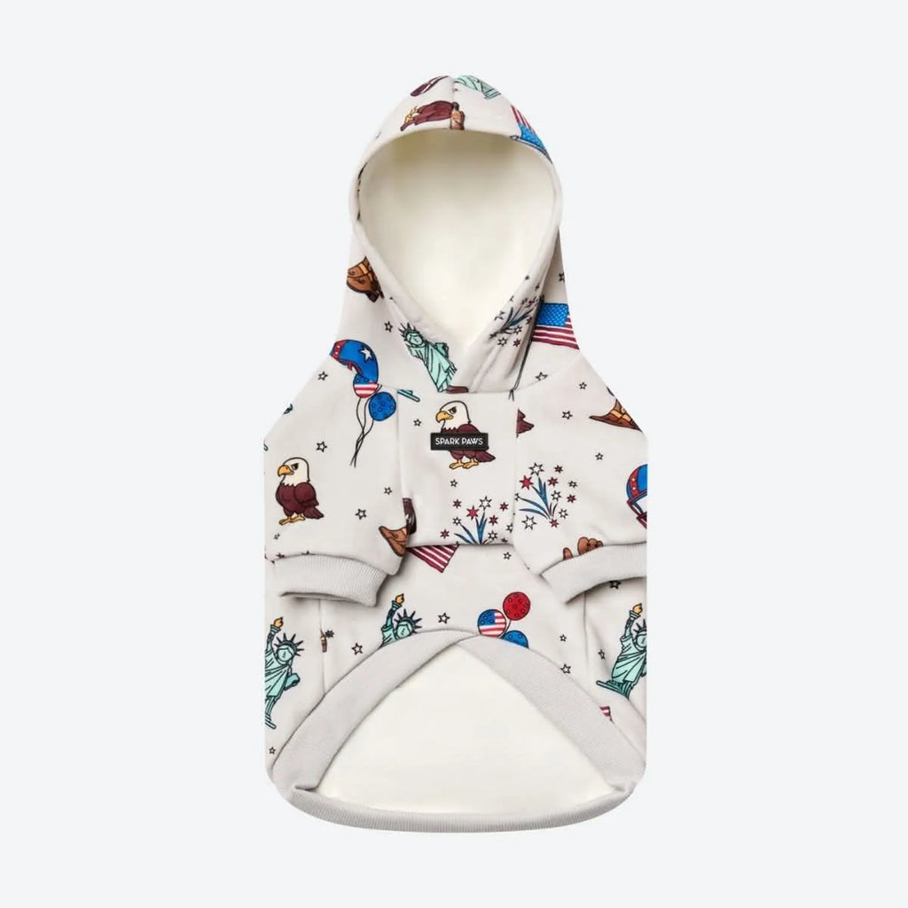 Grey Dog Hoodie