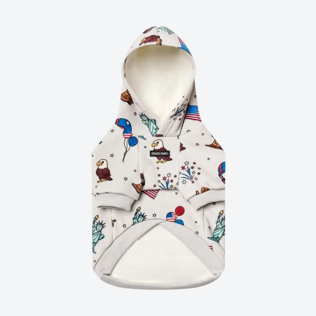 Grey Dog Hoodie