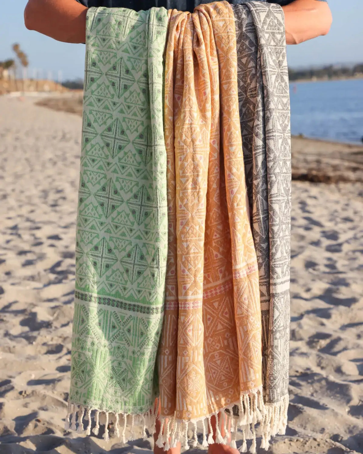 Grey Turkish Beach Towel