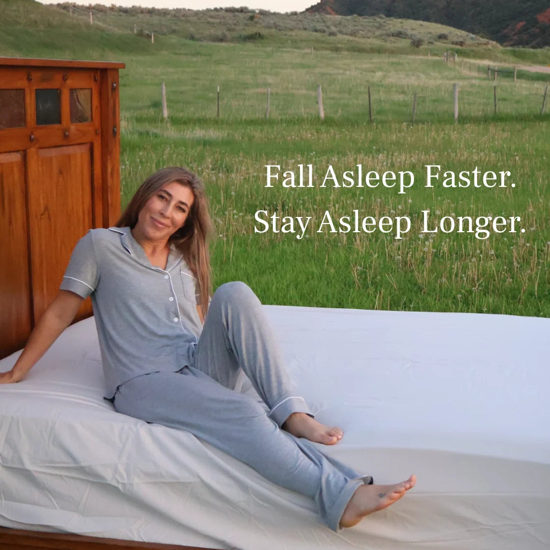Grounding Fitted Sheet in Organic Cotton