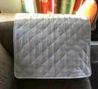 Grounding Mat for Bed and Desk, 50 x 70 cm Quilted Earthing Pad with Earthing Plug and 4.5 m Cord