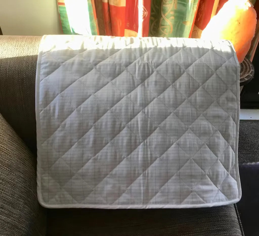 Grounding Mat for Bed and Desk, 50 x 70 cm Quilted Earthing Pad with Earthing Plug and 4.5 m Cord