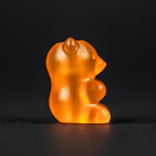 Gummy Bear Lanyard Bead in Translucent Orange Resin with a 550 Paracord Lanyard for Everyday Carry