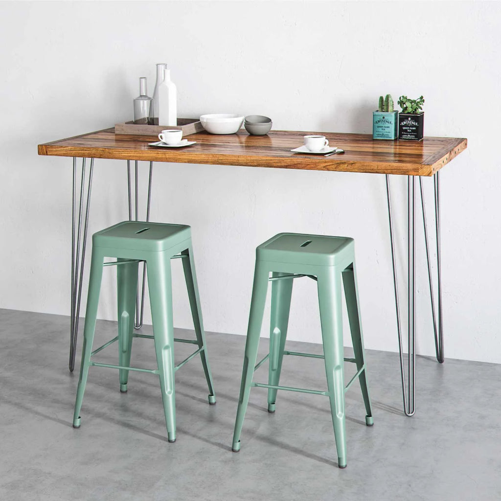 Hairpin Table Legs for Breakfast Bars and Kitchen Islands, 86cm Set of 4 in a Three-Rod Design