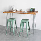 Hairpin Table Legs for Breakfast Bars and Kitchen Islands, 86cm Set of 4 in a Three-Rod Design