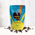Haitian Coffee in a Medium Dark Mountain Blue Roast, Air Roasted, Ground Coffee