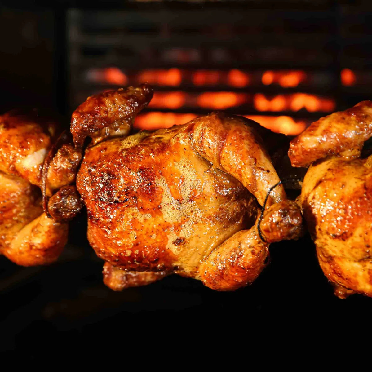 Halal Rotisserie Chicken, Fully Cooked and Frozen in a Vacuum-Sealed Pack for Easy Oven Reheating