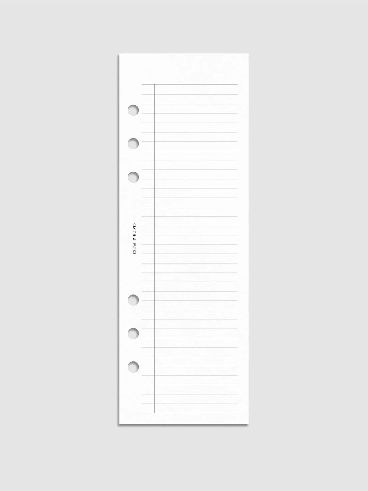 Half Page Task Planner Inserts