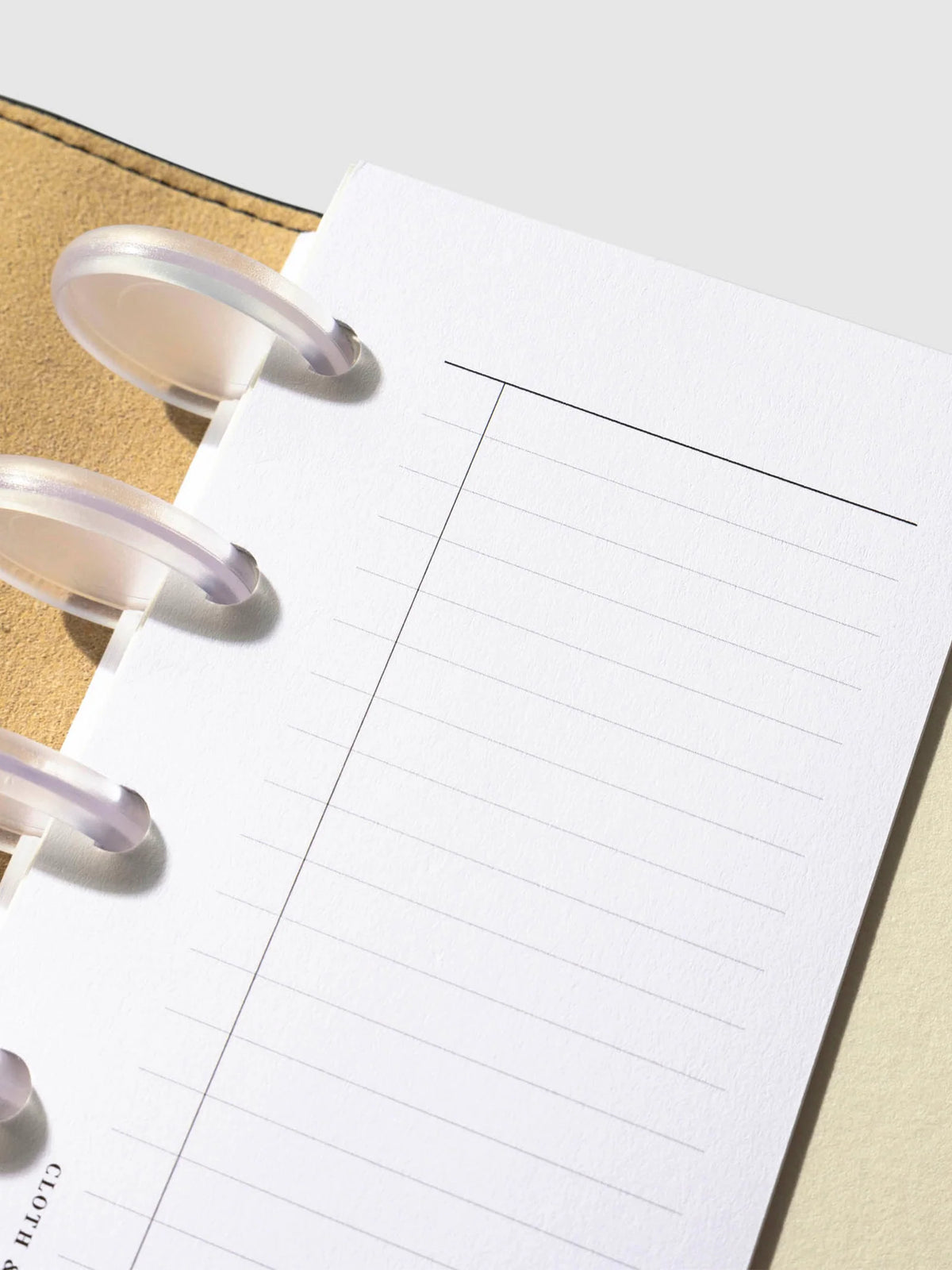 Half Page Task Planner Inserts