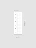 Half Page Task Planner Inserts, Pocket