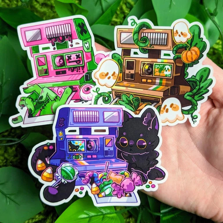 Halloween Instant Camera Stickers, ALL THREE!