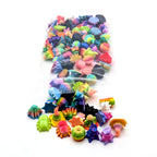 Halloween Mini Figures in Random Assortments of 100 Micro or 50 Small 3D Printed Plastic Pieces