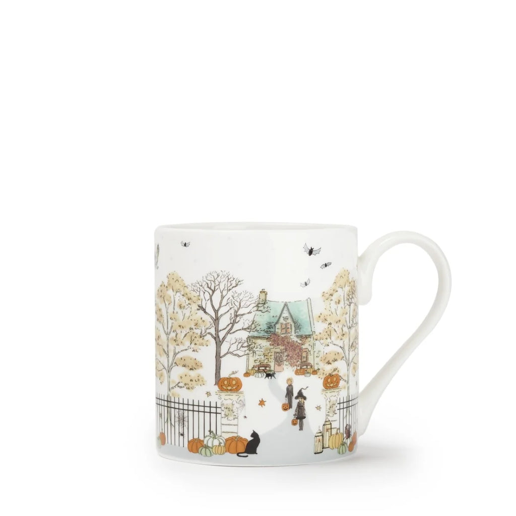 Halloween Mug in Fine Bone China with Trick-or-Treat Design, 275ml or 425ml Gift-Ready Drinkware — Standard (275ml)