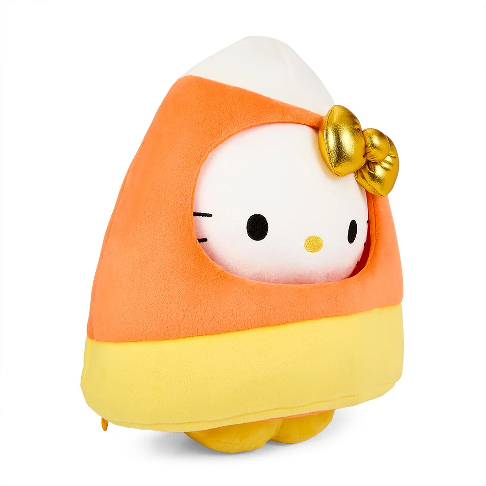 Halloween Plush Stuffed Animal, 13-Inch Candy Corn Character for Seasonal Display and Gift Giving
