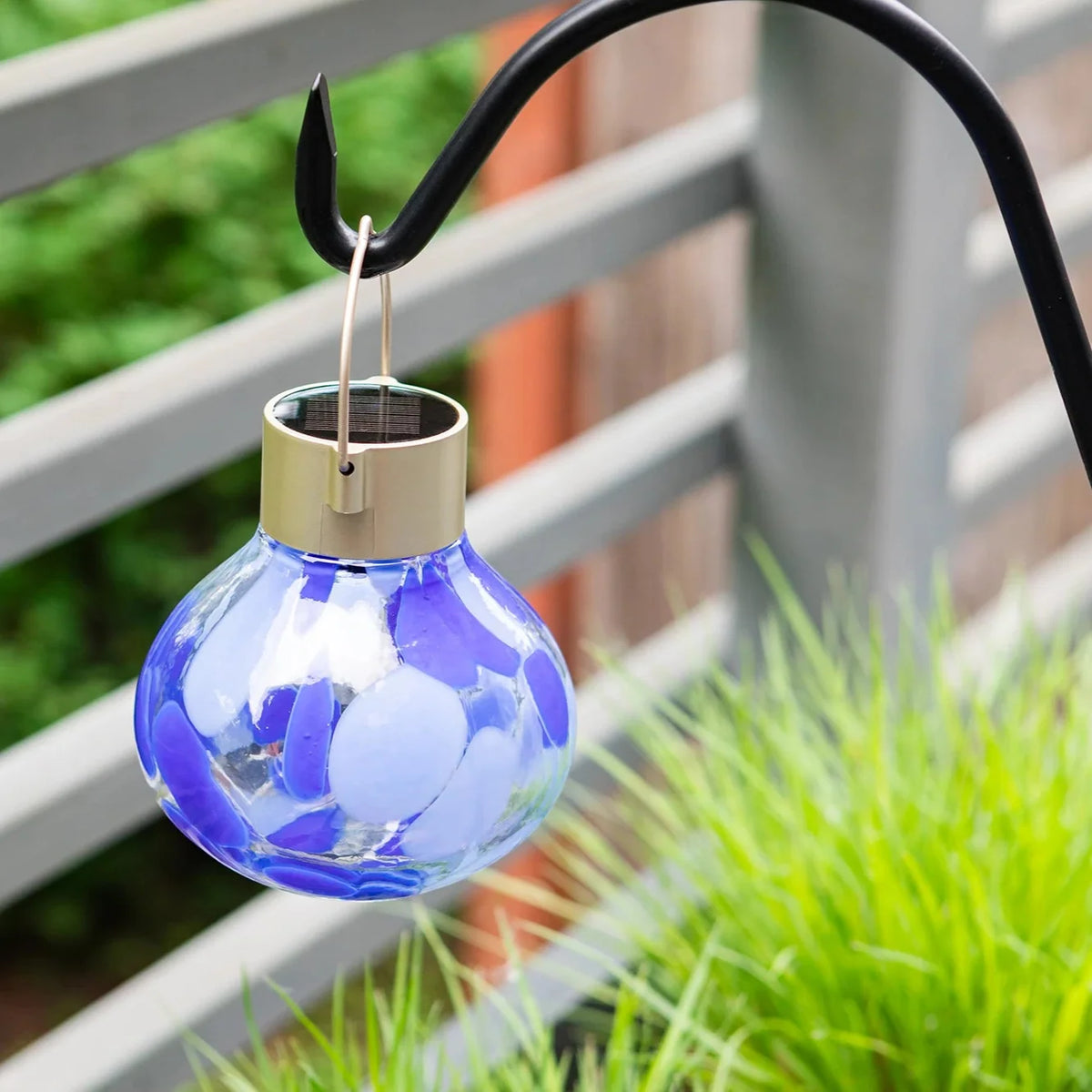 Handblown Glass Solar Lantern
