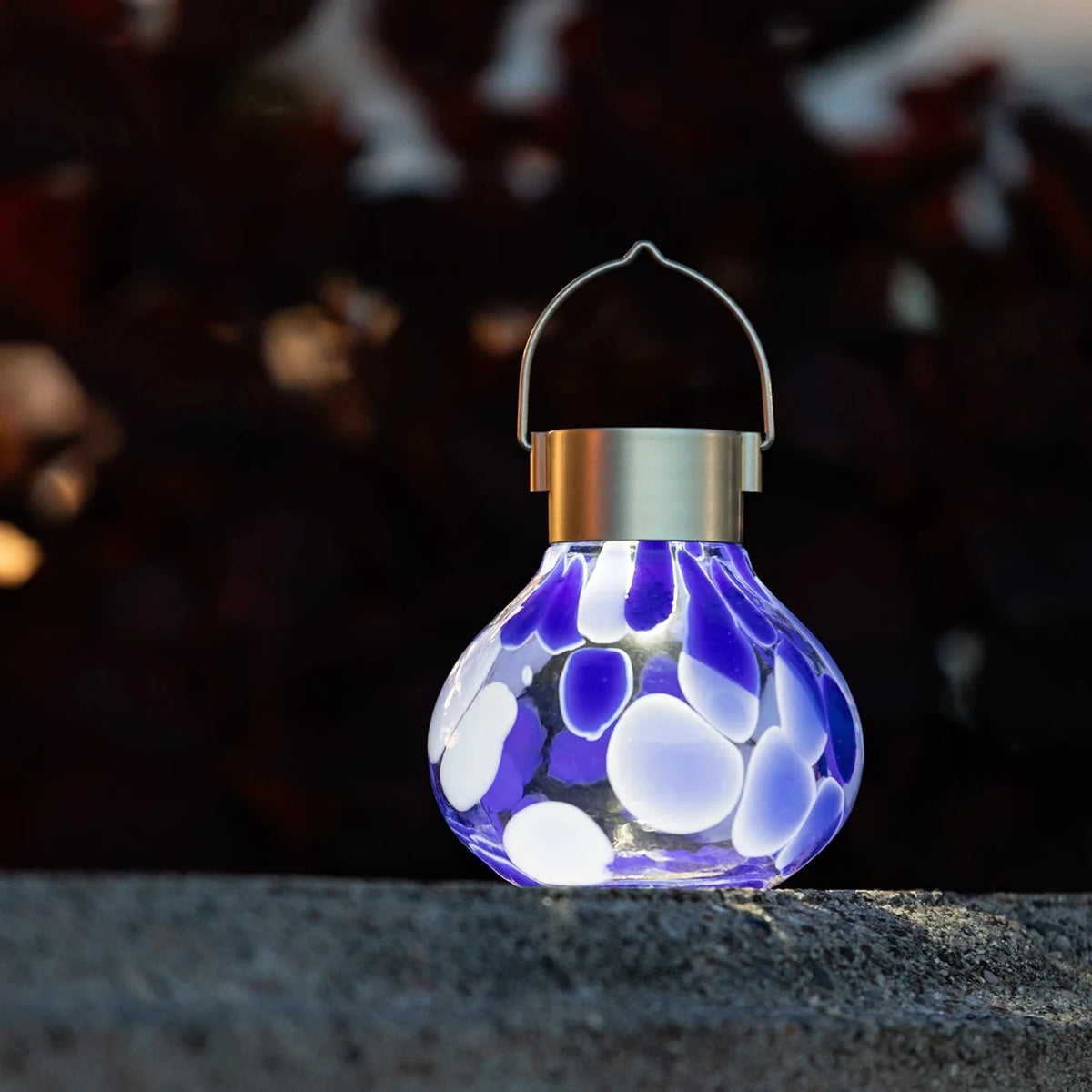 Handblown Glass Solar Lantern