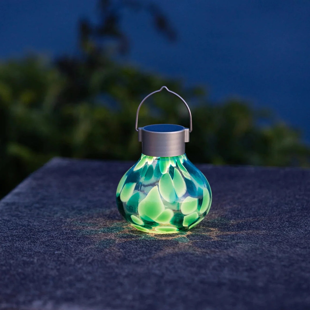 Handblown Glass Solar Lantern