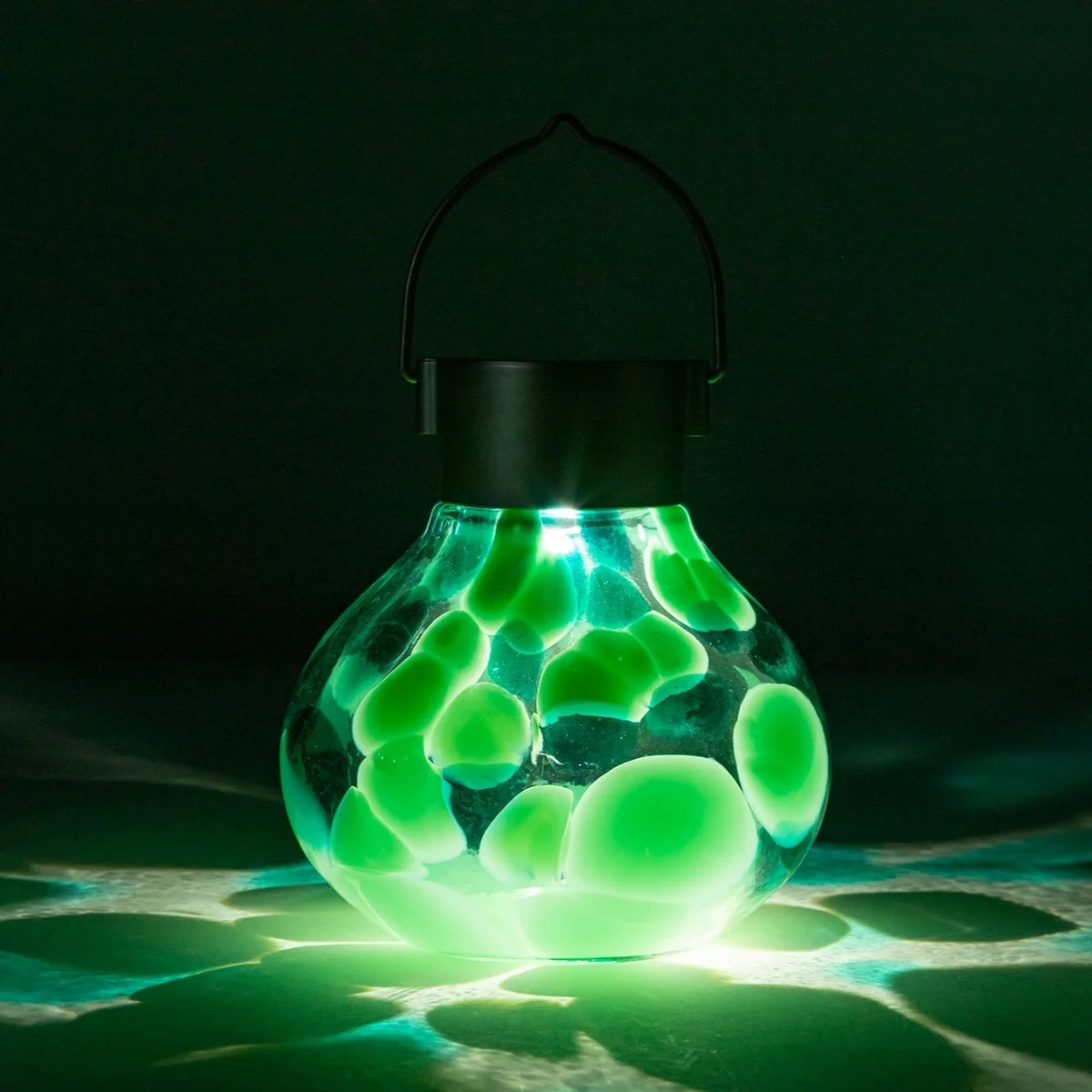 Handblown Glass Solar Lantern