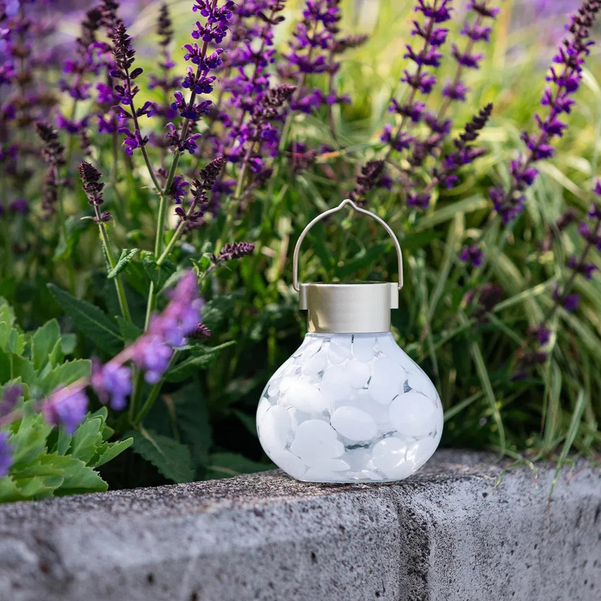 Handblown Glass Solar Lantern