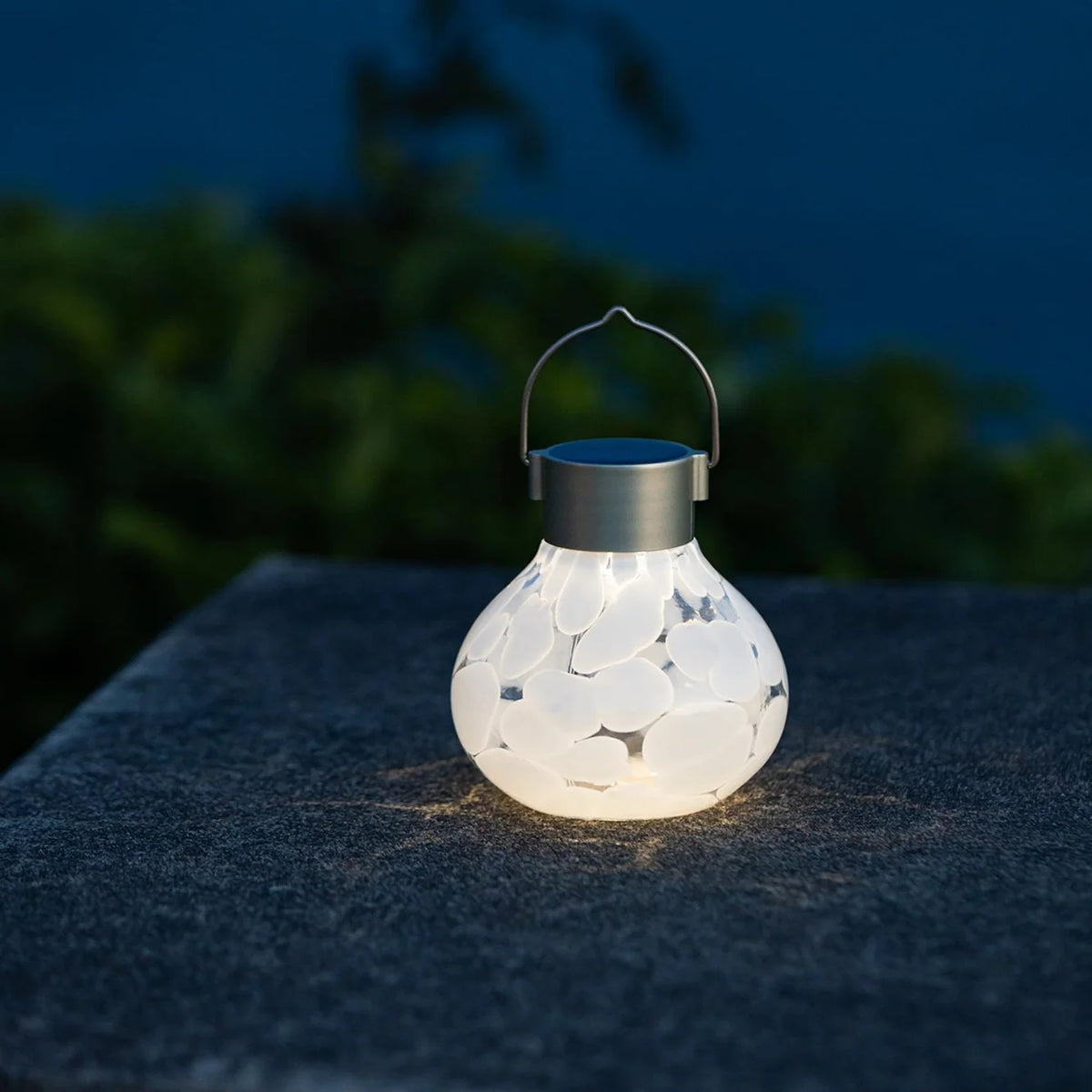 Handblown Glass Solar Lantern