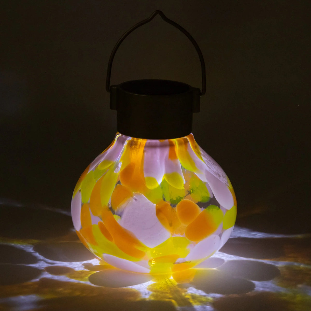 Handblown Glass Solar Lantern