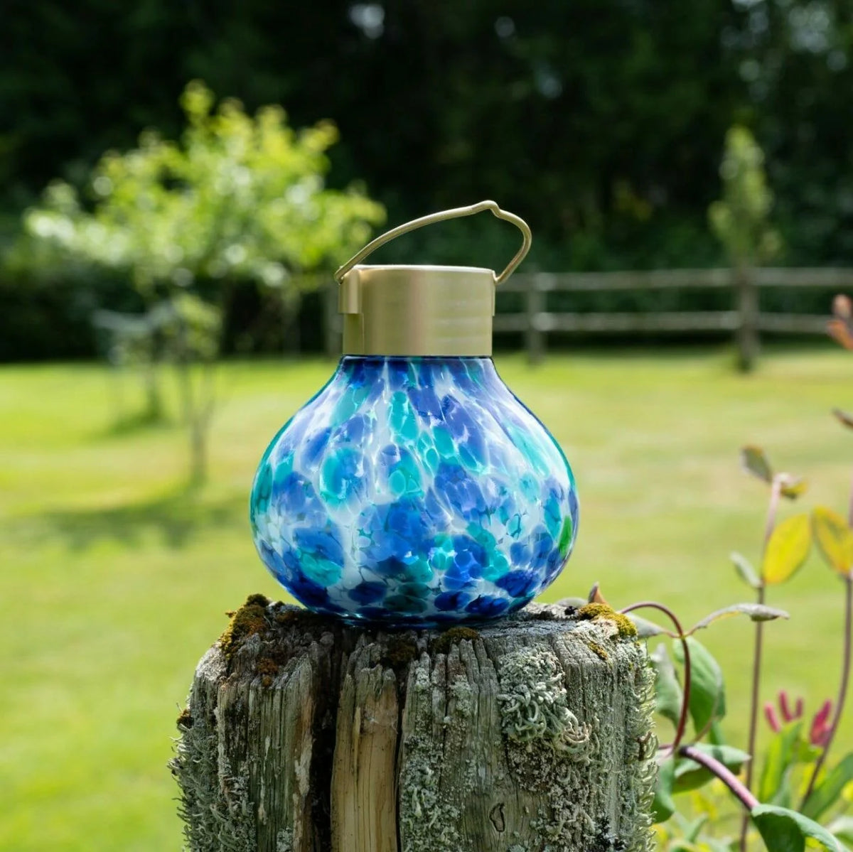 Handblown Glass Solar Lantern